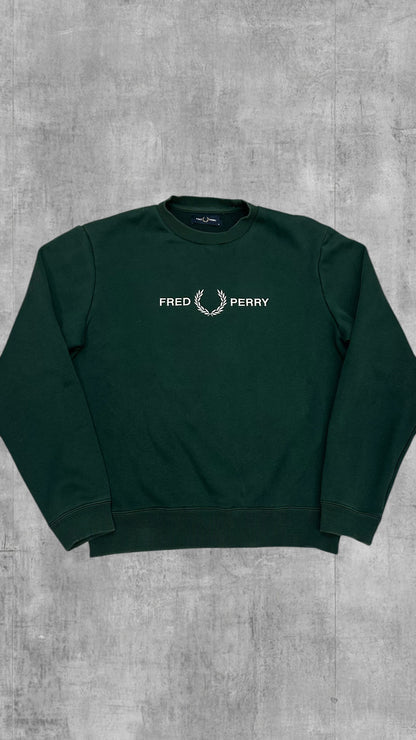 Fred Perry Sweatshirt Dunkelgrün M