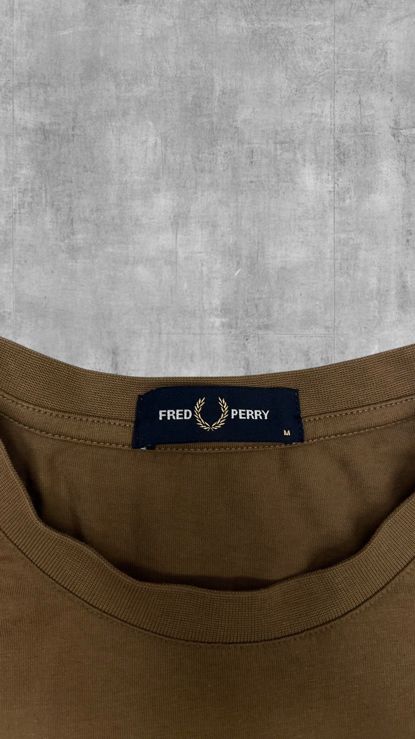 Fred Perry T shirt Tee Braun M
