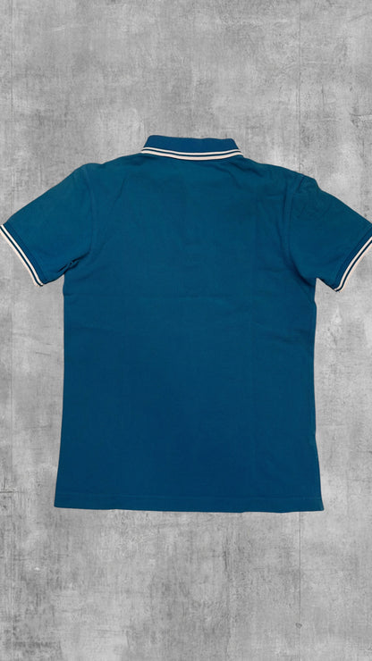 Fred Perry Polo Shirt Türkis Weiß XS
