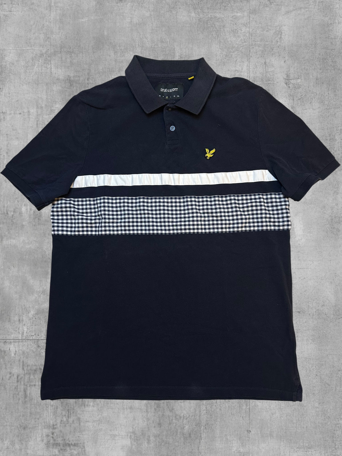 Lyle & Scott Polo Shirt Schwarz Weiß M