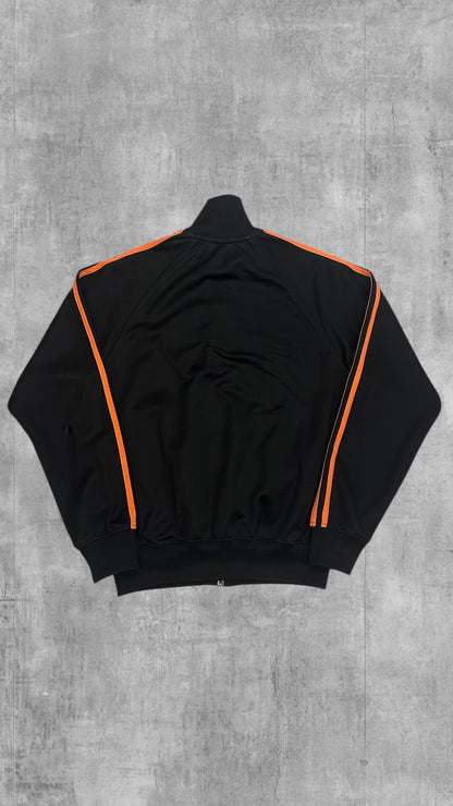 Vintage Fred Perry Trainingsjacke Taped Zip Jacke Schwarz Rot Weiß M