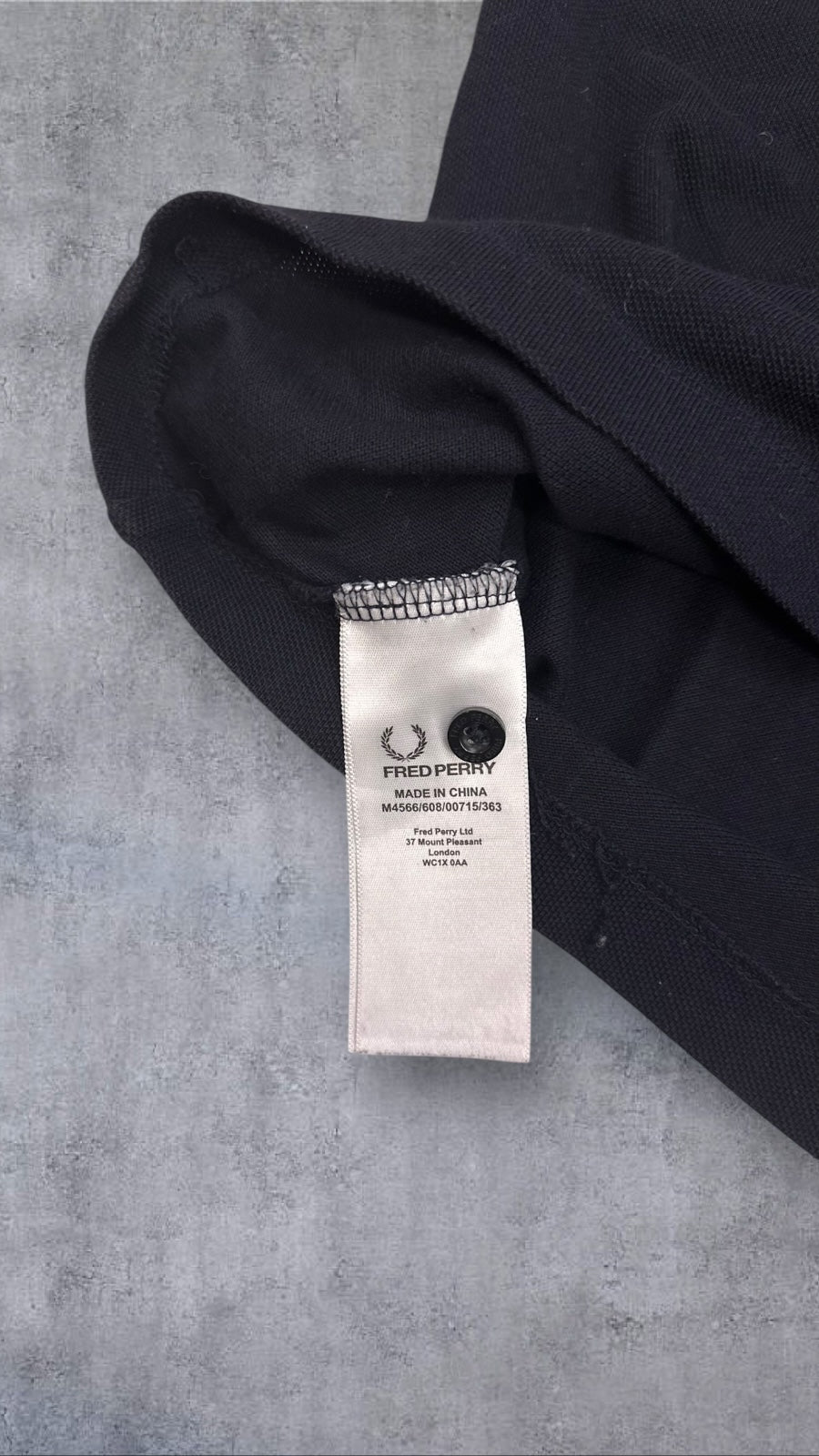 Fred Perry Polo Shirt Schwarz M