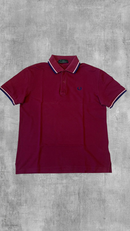Fred Perry Polo Shirt Weinrot M