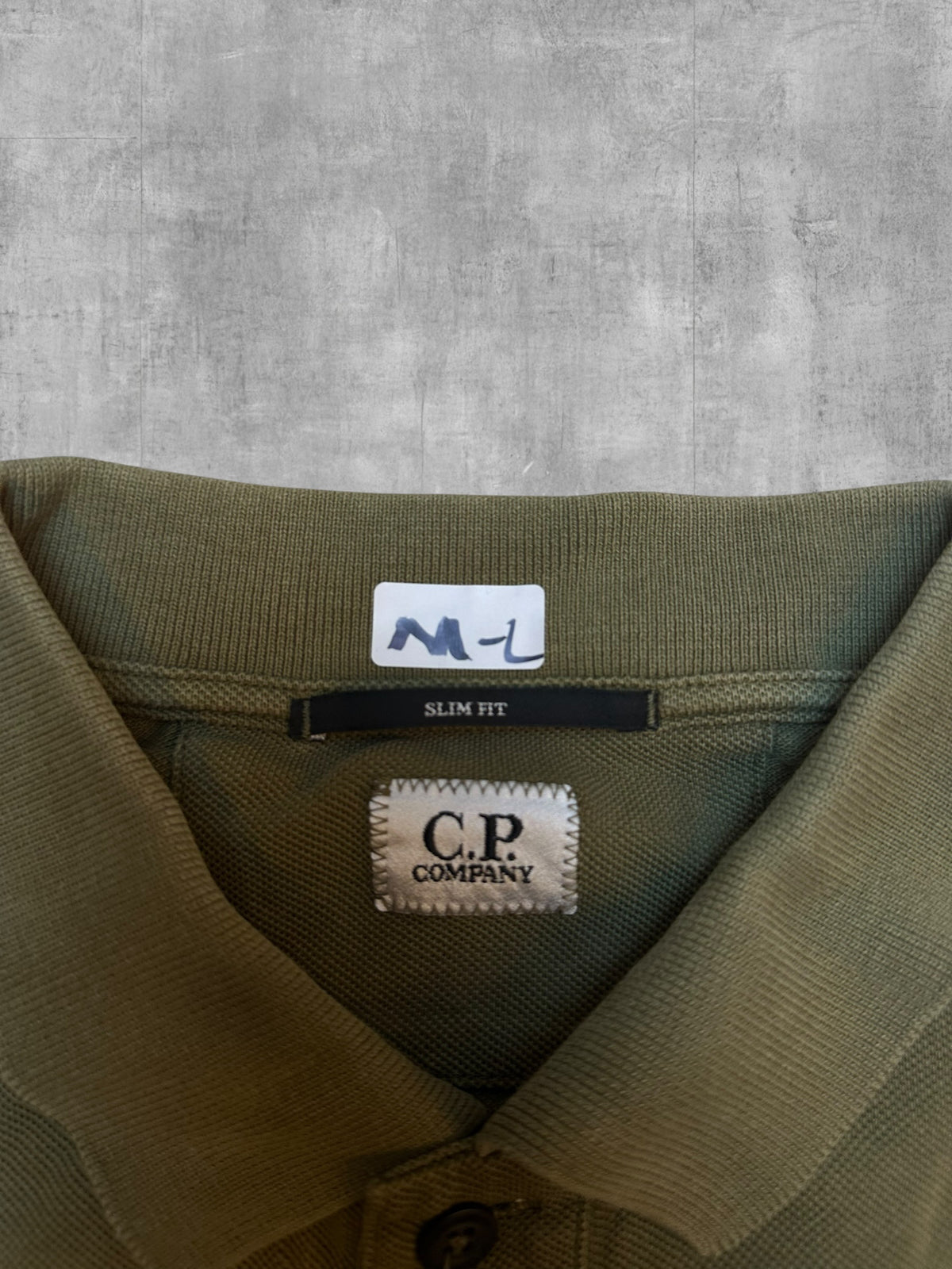 C.P. Company Polo Shirt Khaki M-L