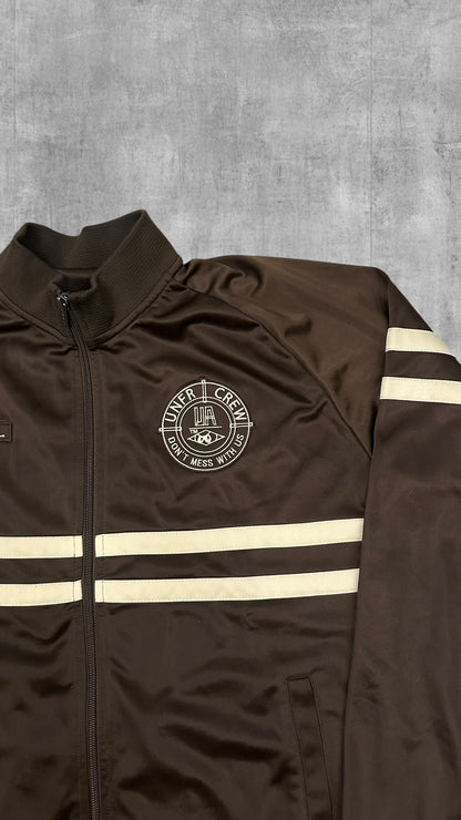 Unfair Athletics Trainingsjacke Braun Creme Weiß S