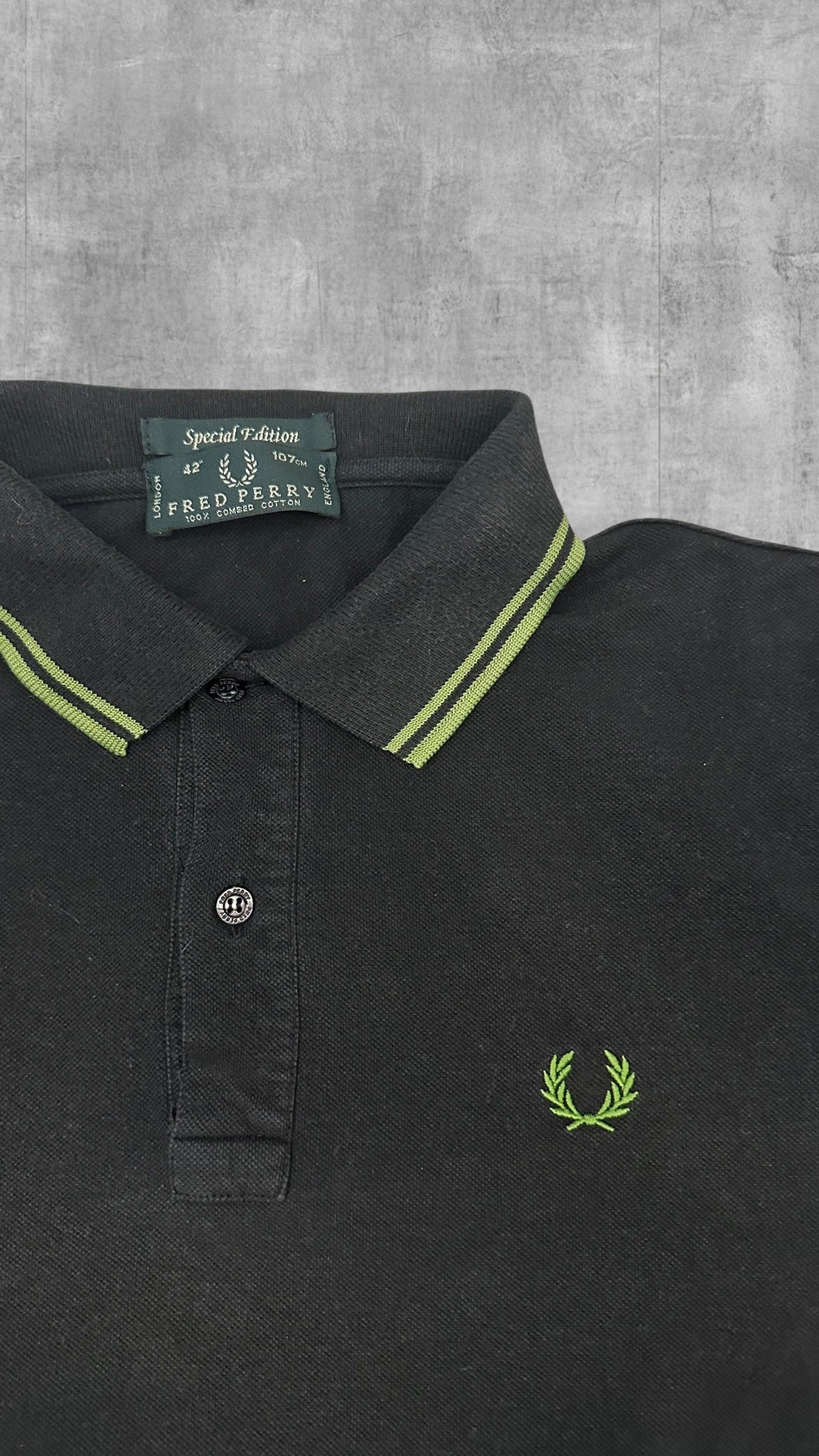 Fred Perry Polo Shirt Schwarz S