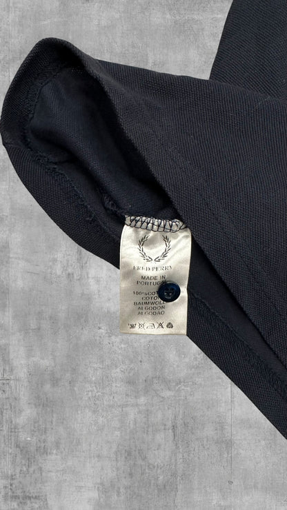 Fred Perry Polo Shirt Schwarzblau Weiß S Slim Fit
