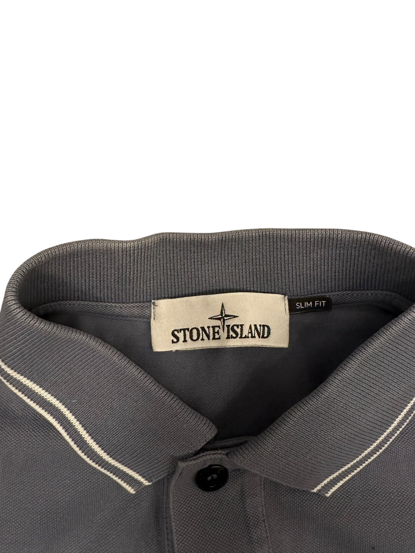 Stone Island Polo Shirt Grau M Slim Fit
