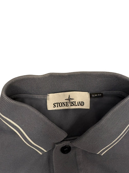 Stone Island Polo Shirt Grau M Slim Fit