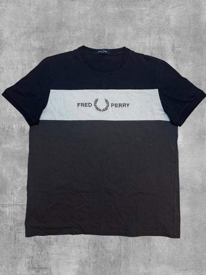 Fred Perry T-shirt Schwarz Grau Weiß L