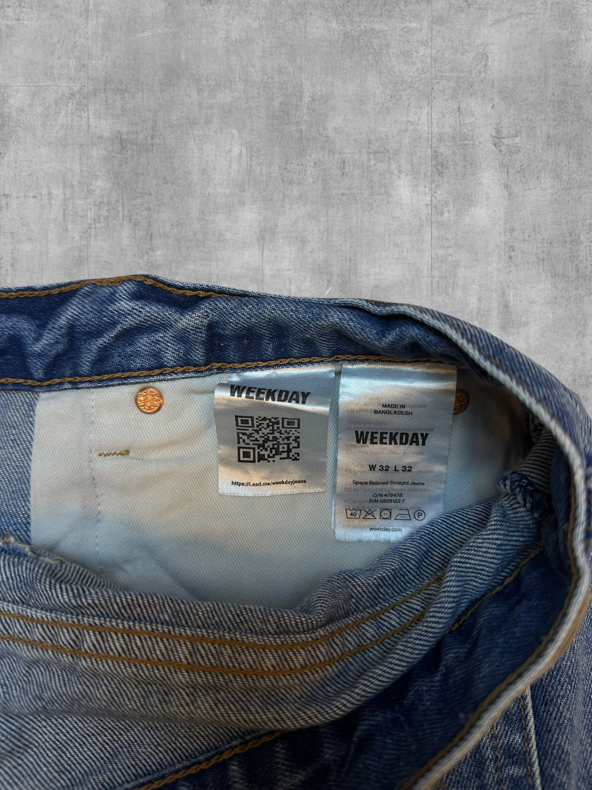 Weekday Straight Fit Jeans W32 L33