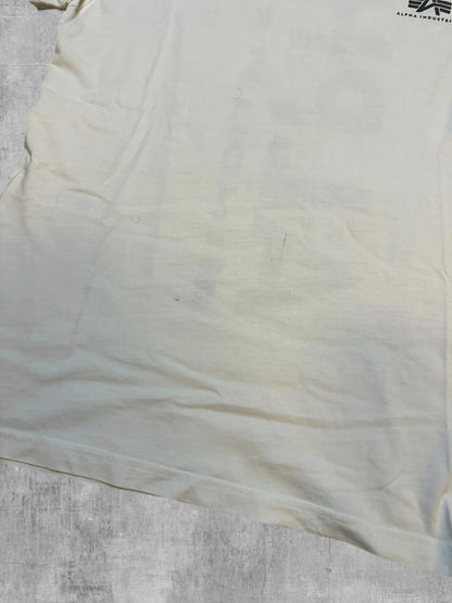 Alpha Industries Backprint T-Shirt Weiß M