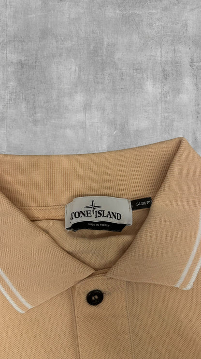 Stone Island Polo Shirt Beige L