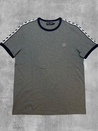 Fred Perry T-shirt Taped Grau L