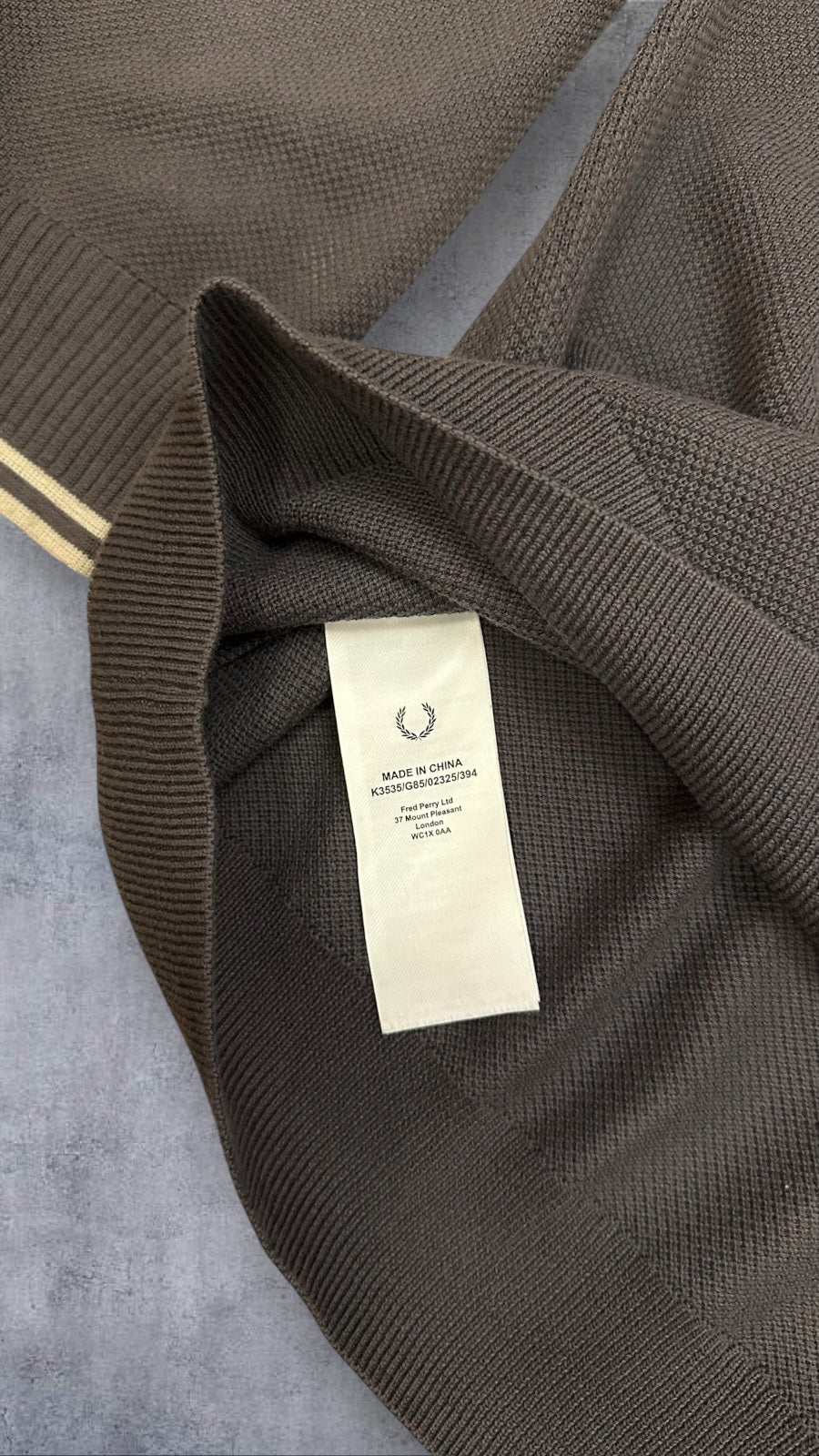 Fred Perry Sweatshirt Grau L