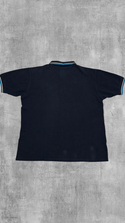 Fred Perry Vintage Polo Shirt Schwarz Blau XL