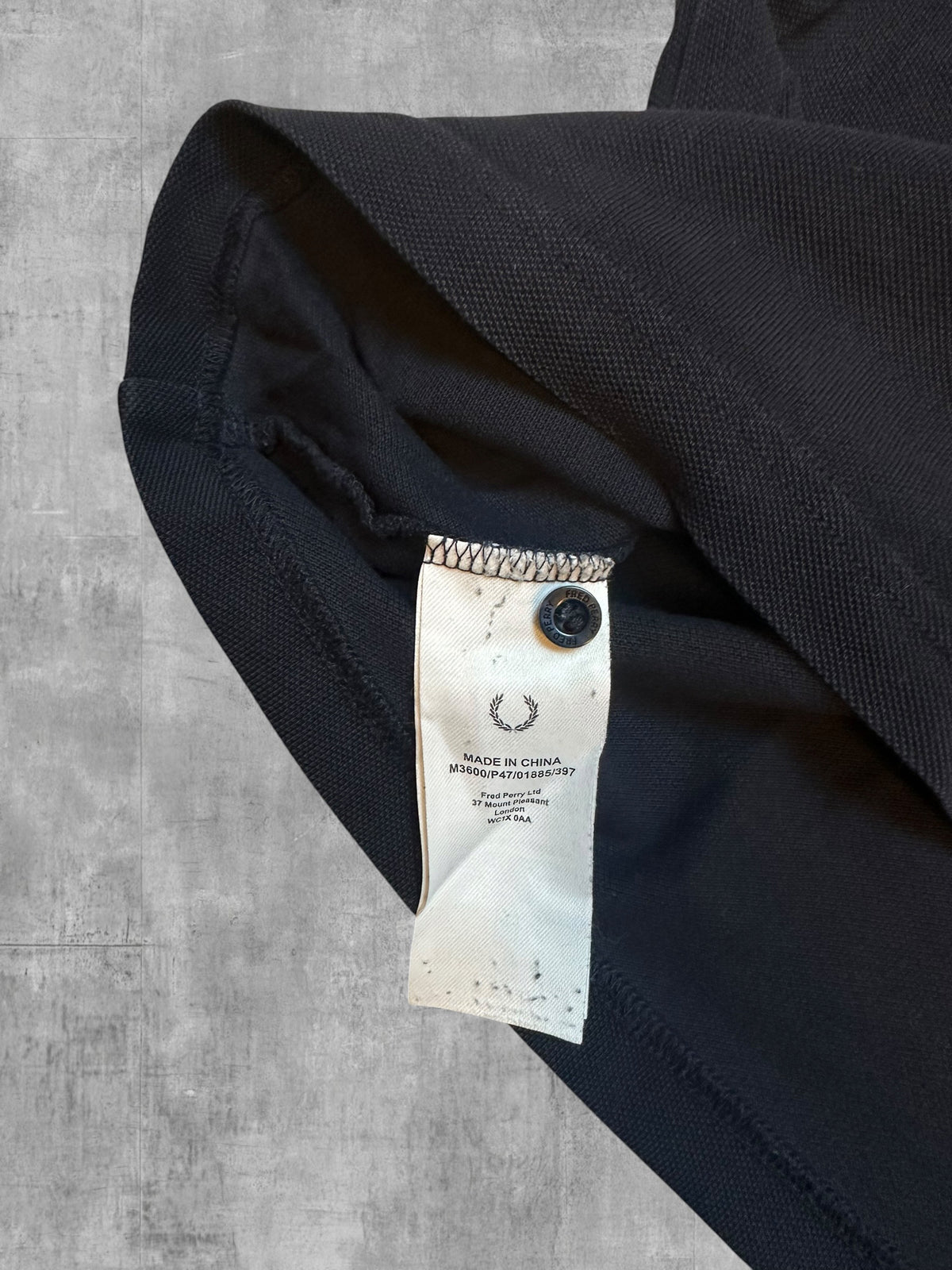 Fred Perry Polo Shirt Schwarz Bronze M