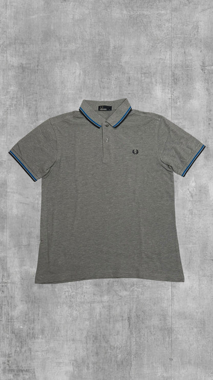 Fred Perry Polo Shirt Grau Schwarz M