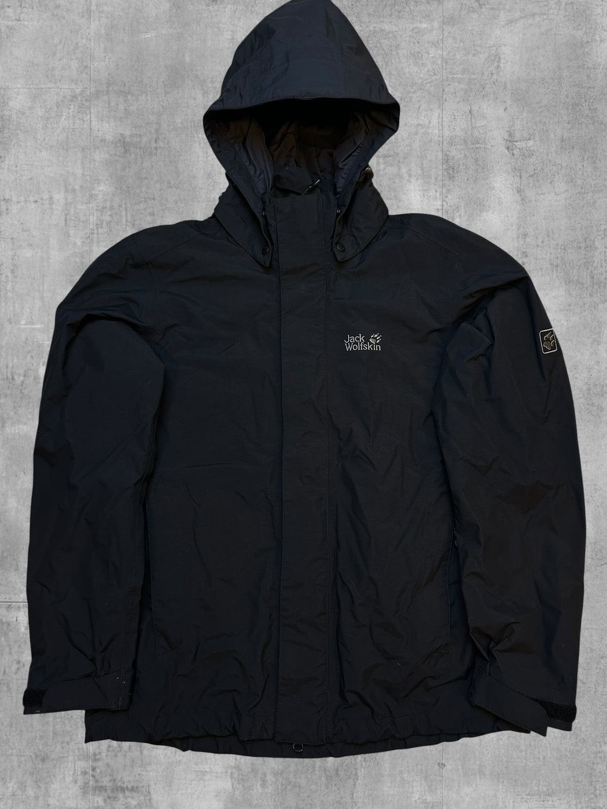 Jack Wolfskin Regenjacke Funktionsjacke Schwarz S