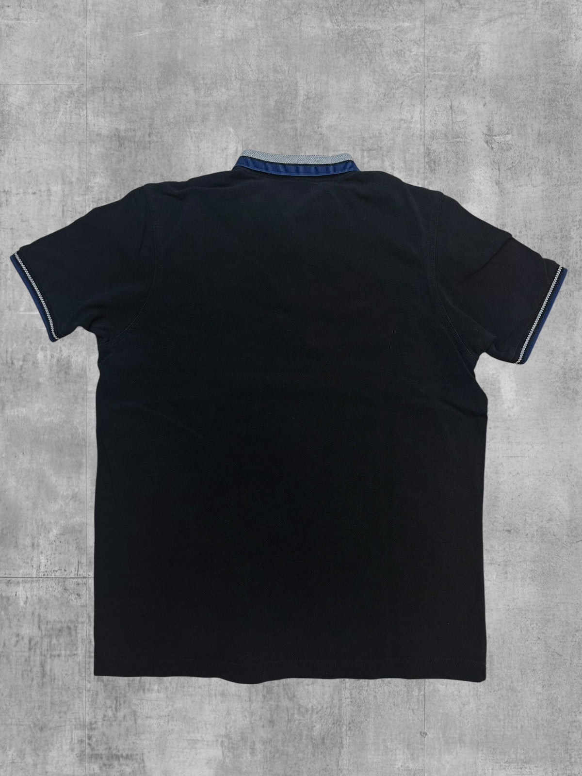 Fred Perry Polo Shirt Schwarz Navy Blau Grau L Slim Fit