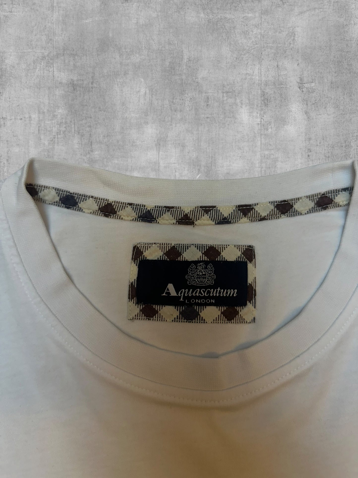 Aquascutum London T-Shirt Weiß M