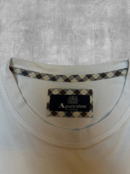 Aquascutum London T-Shirt Weiß M