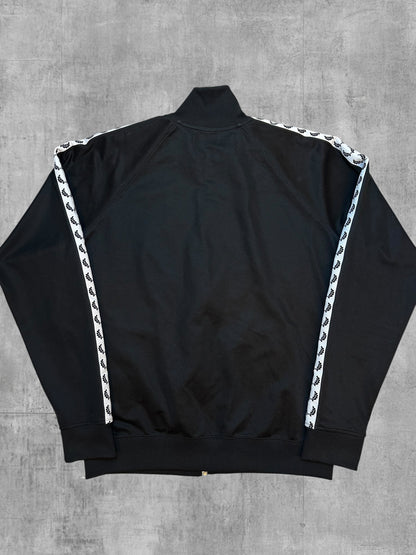 Fred Perry Vintage Trainingsjacke Taped Schwarz Weiß L