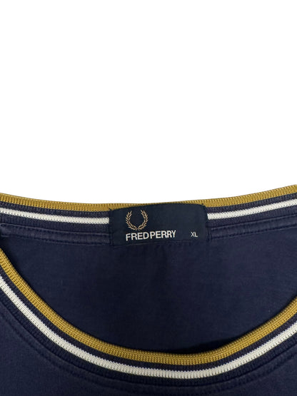Fred Perry T-Shirt Navy Blau Gold XL