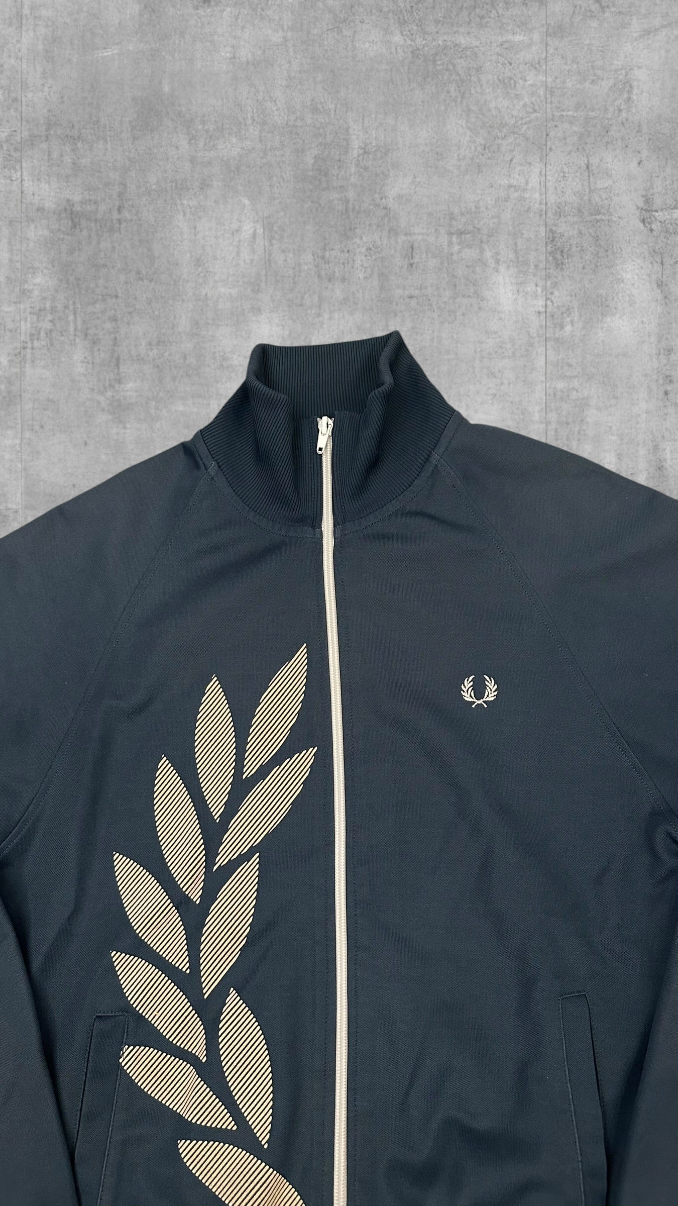 Fred Perry Trainingsjacke Dunkelgrau XS