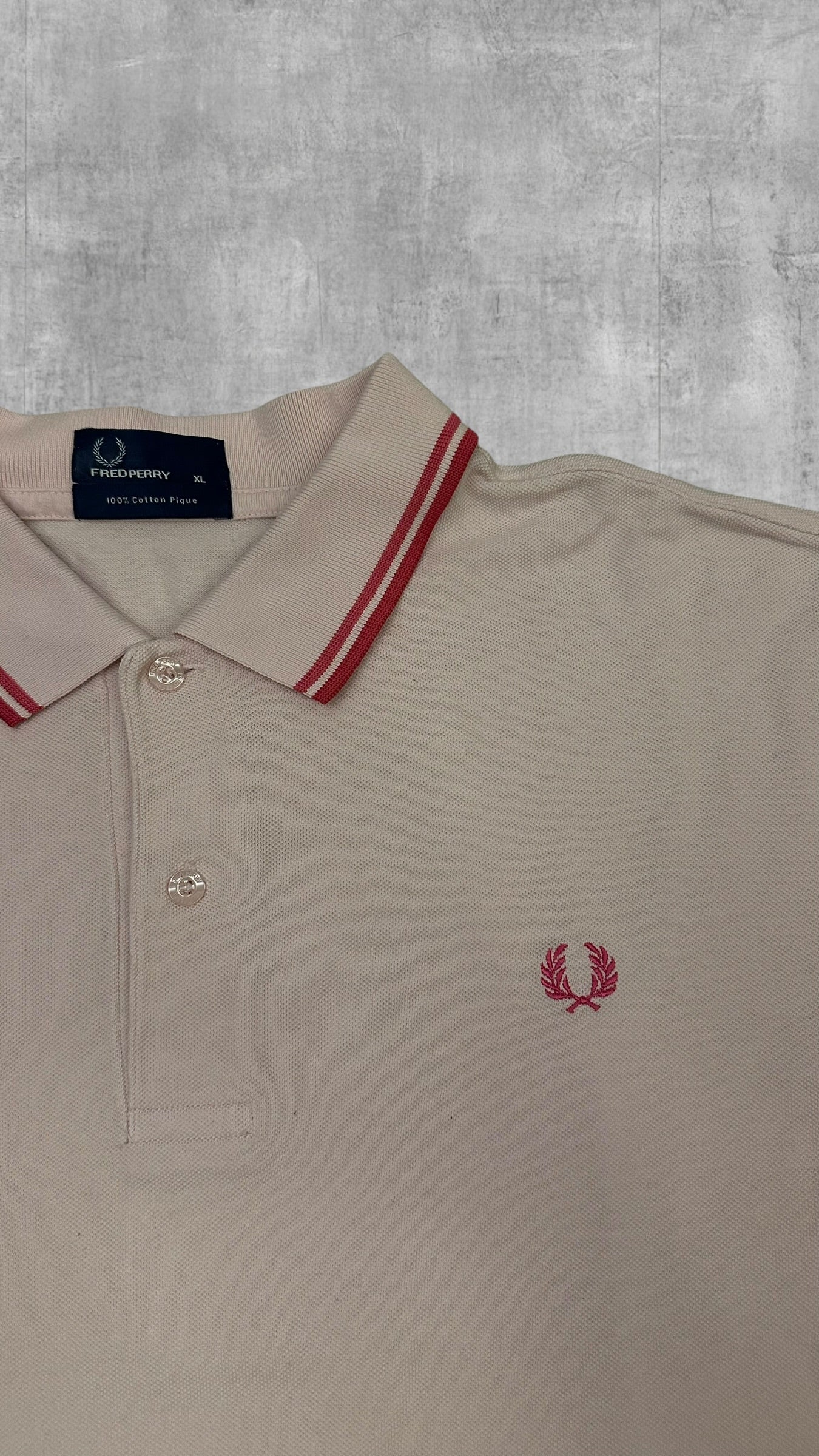 Fred Perry Polo Shirt Pink Rosa XL