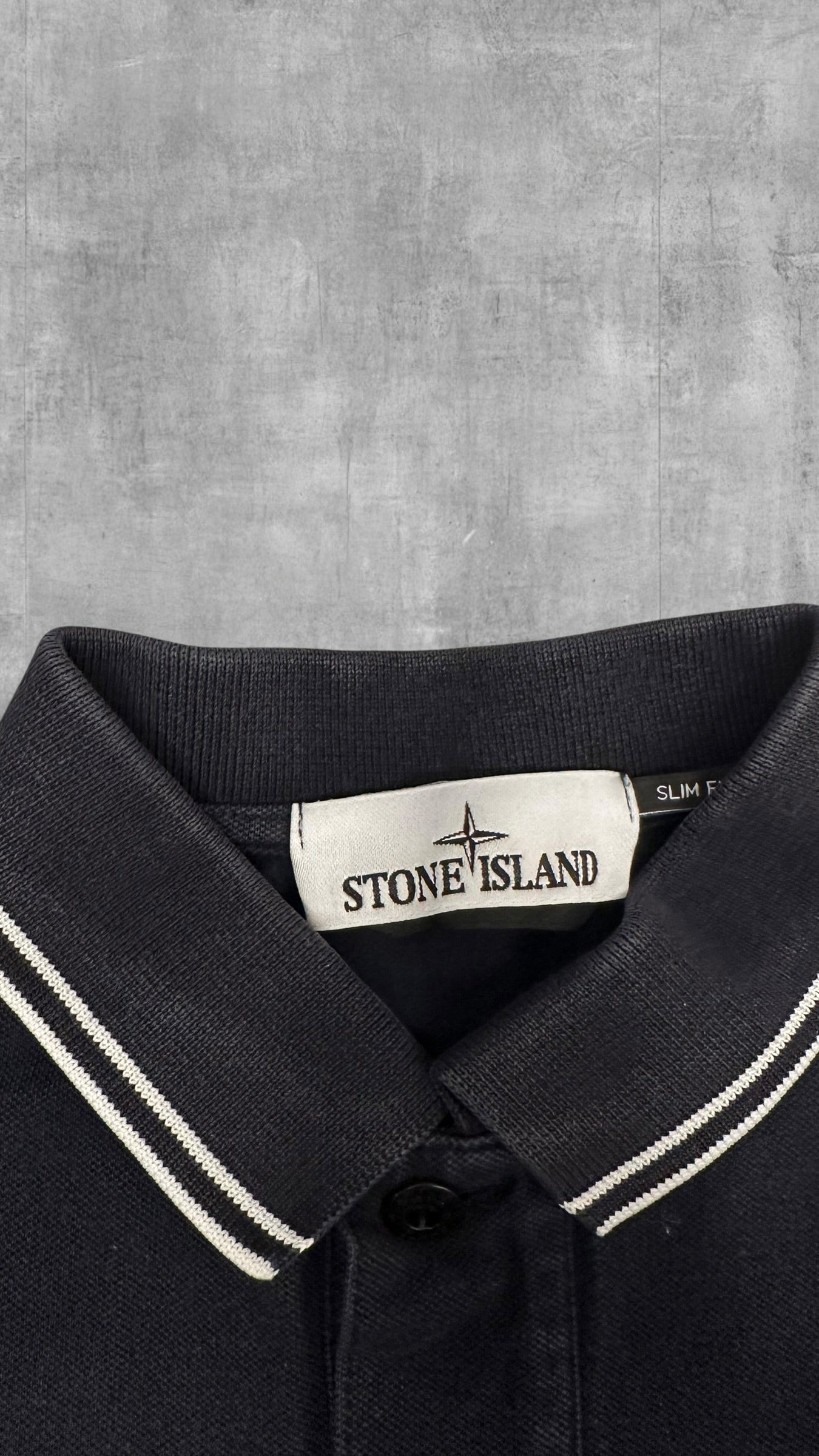 Stone Island Polo Shirt Schwarz S Slim Fit