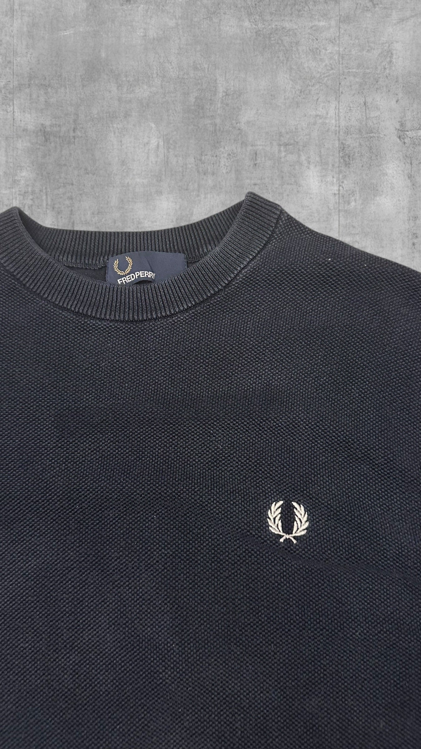 Fred Perry Sweatshirt Schwarzblau S