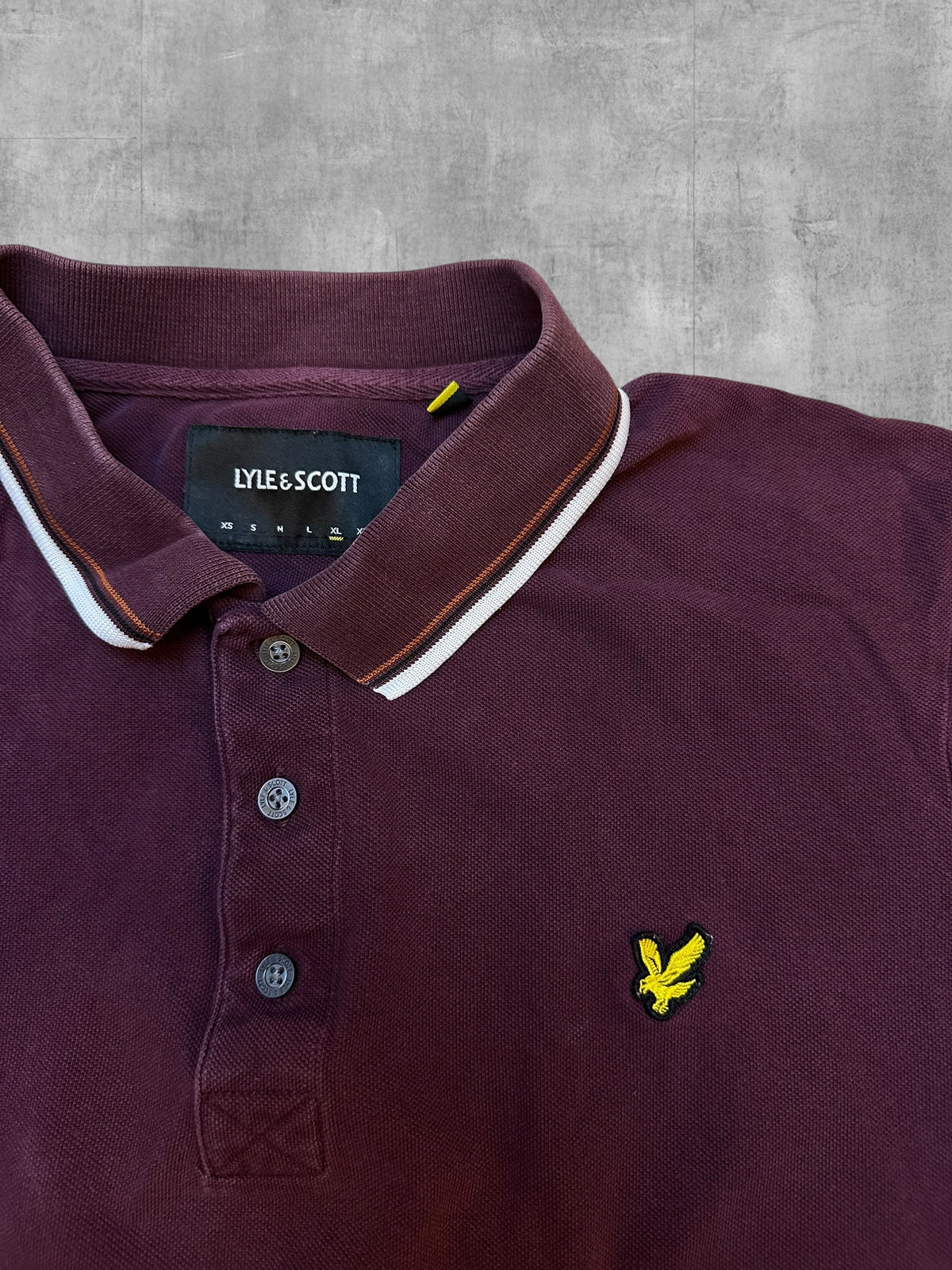 Lyle & Scott Polo Shirt Weinrot XL