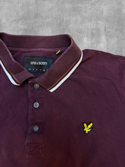 Lyle & Scott Polo Shirt Weinrot XL