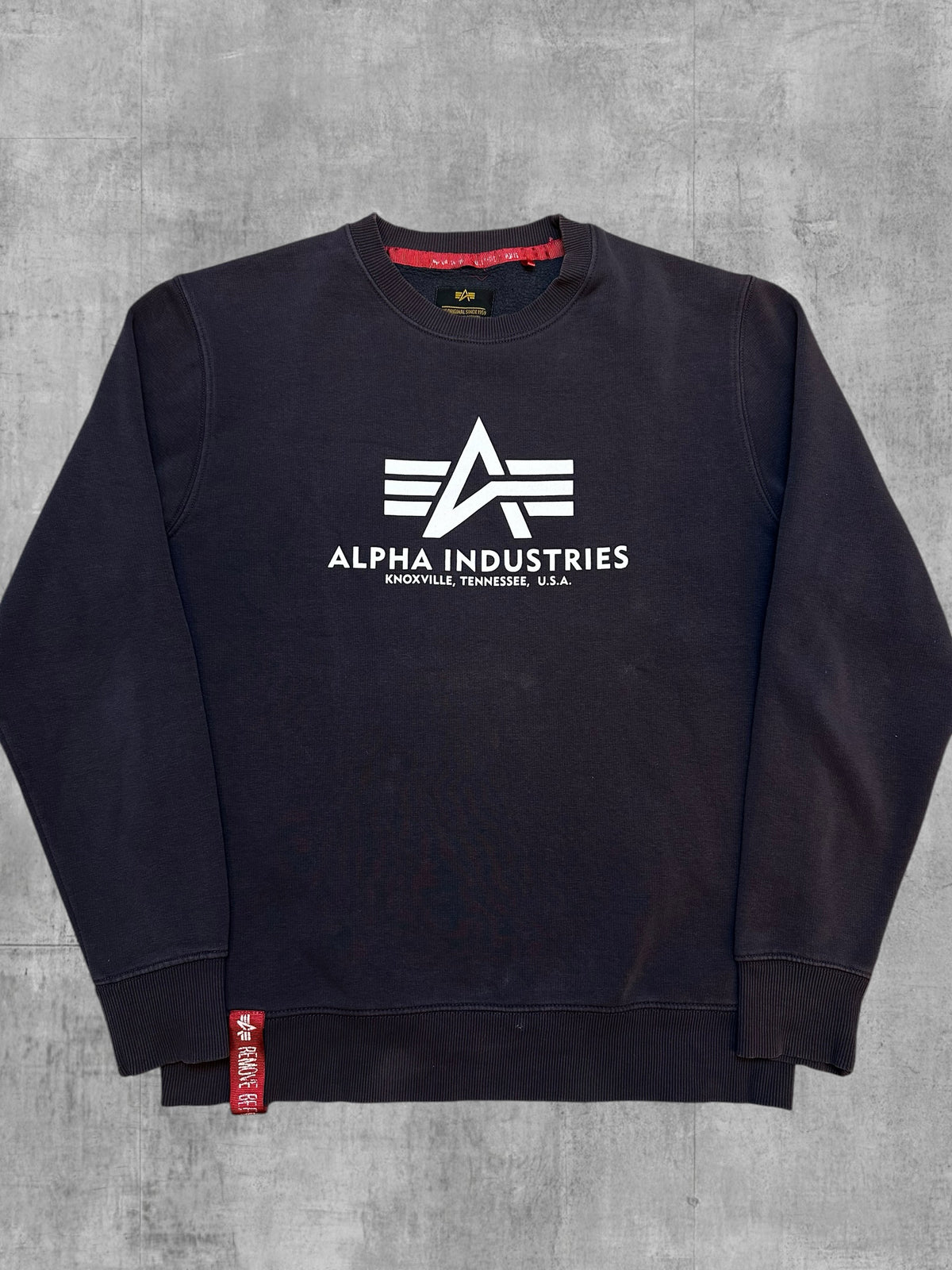 Alpha Industries Felpa Grigio Scuro M