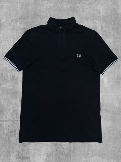Fred Perry Polo Shirt Black S Slim Fit