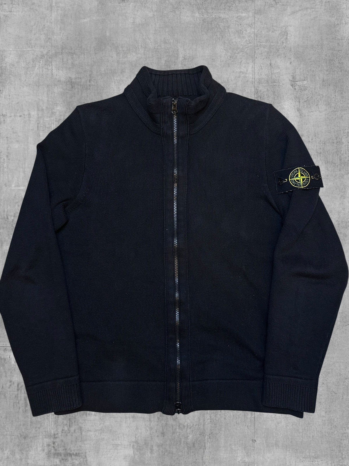 Stone Island Zip Rollkragenjacke Schwarz L