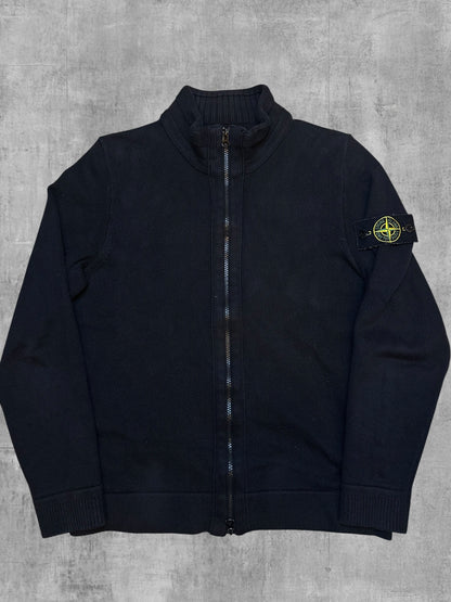 Stone Island Zip Rollkragenjacke Schwarz L