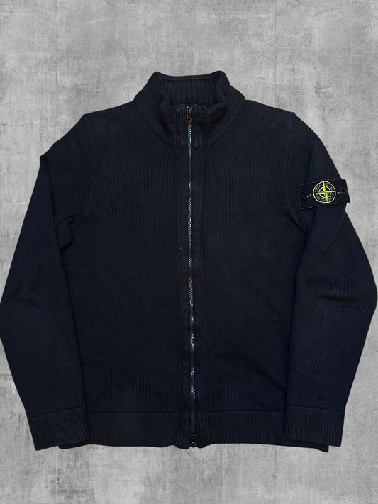Stone Island Zip Rollkragenjacke Schwarz L