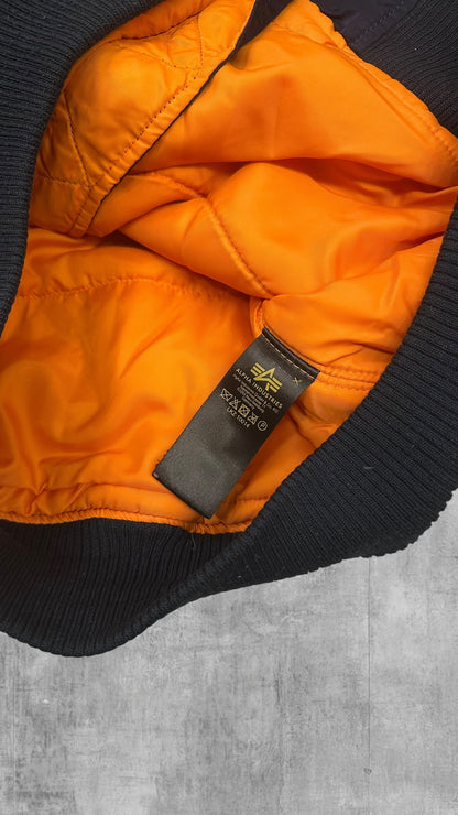 Alpha Industries Bomberjacke Navy Blau M