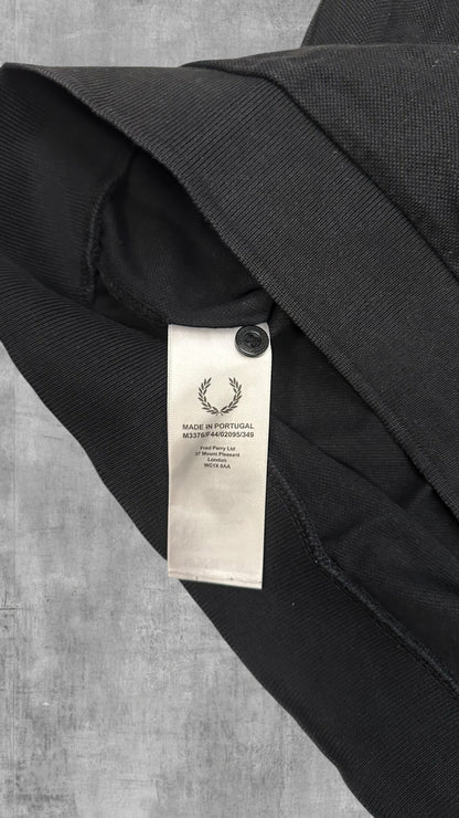 Fred Perry Vintage Polo Shirt Schwarz Weiß L