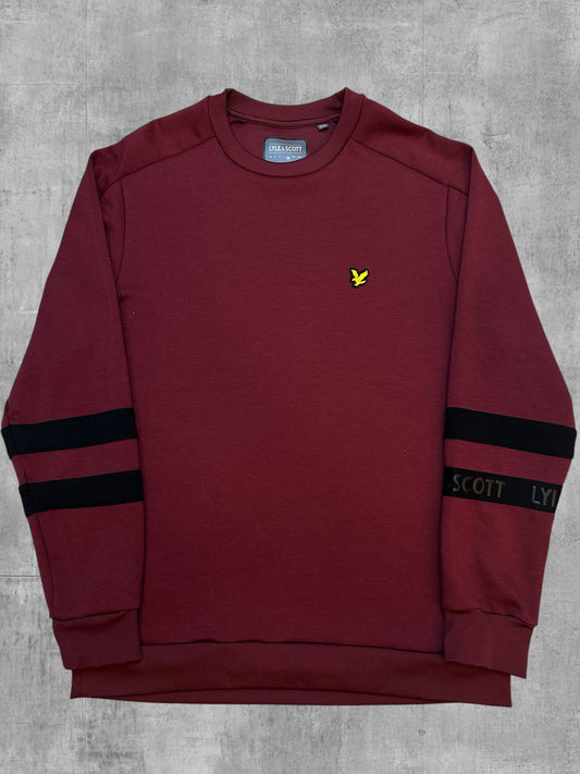 Lyle & Scott Sweatshirt Weinrot Schwarz XL