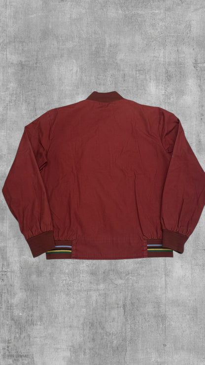 Fred Perry Bomberjacke Regenjacke Weinrot M