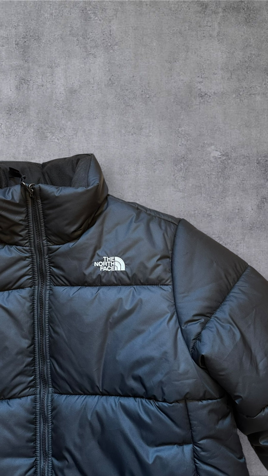 The North Face Pufferjacke Daunenjacke Schwarz L (Damen XL)