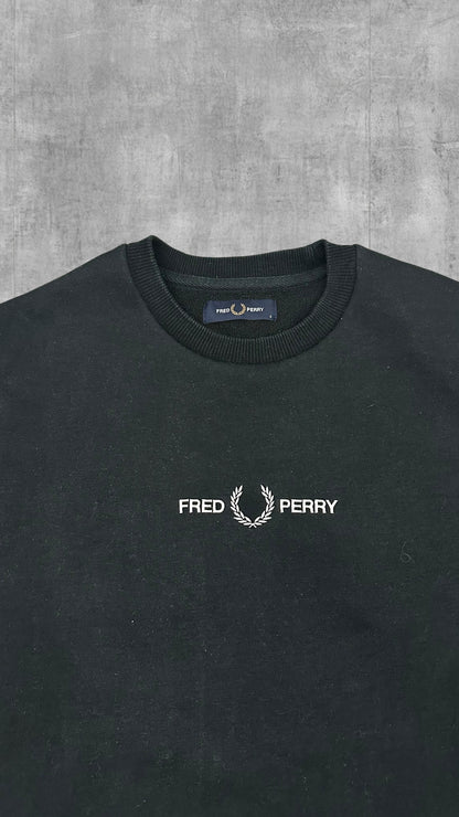 Fred Perry Sweatshirt Schwarzgrün S