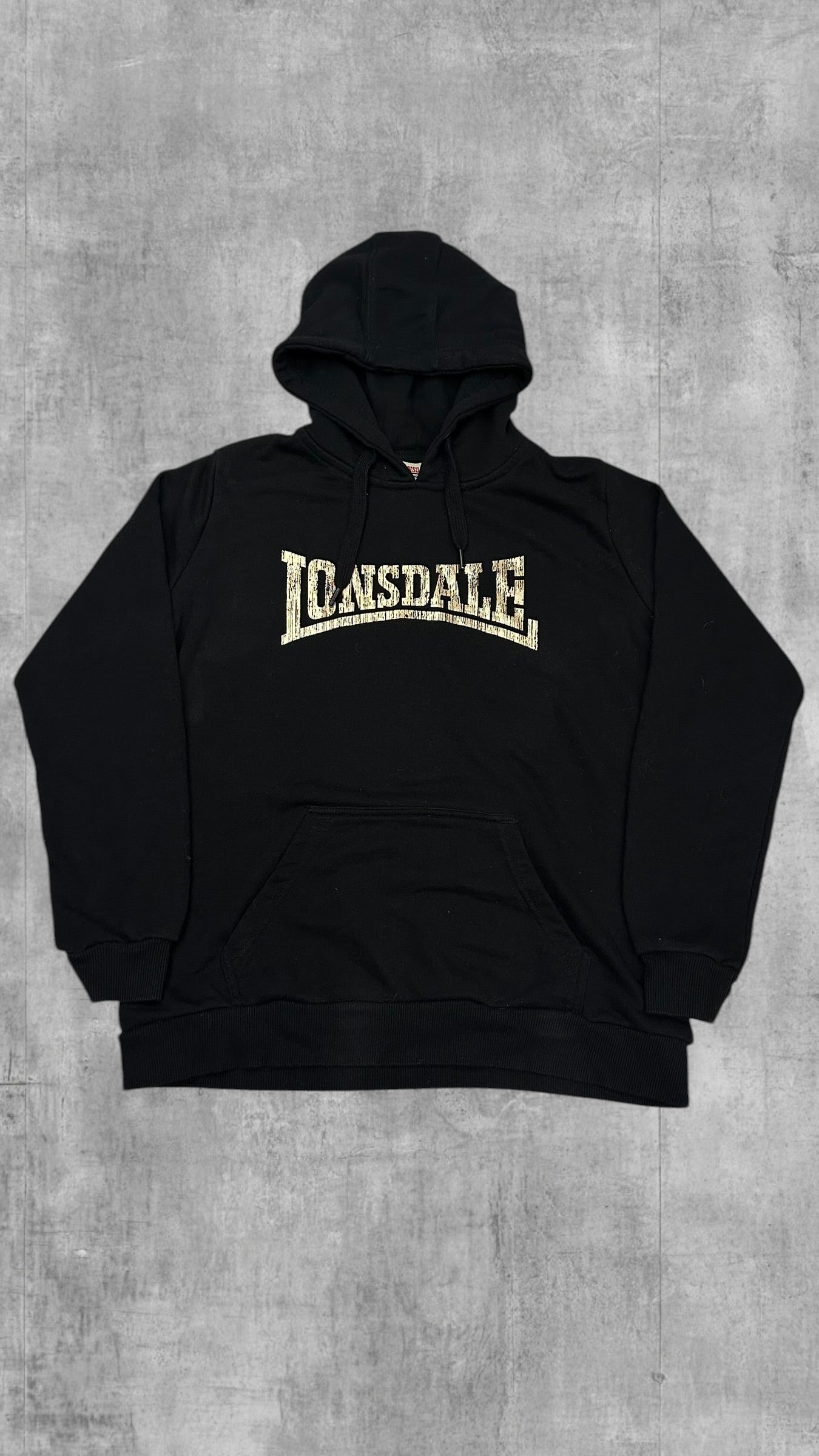 Lonsdale London Pullover Hoodie Schwarz Gold M