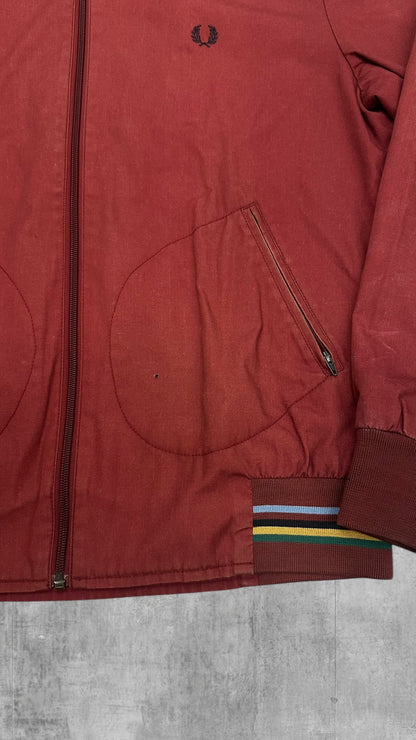 Fred Perry Bomberjacke Regenjacke Weinrot M