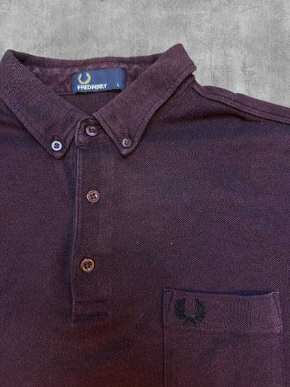 Fred Perry Polo Shirt Weinrot L