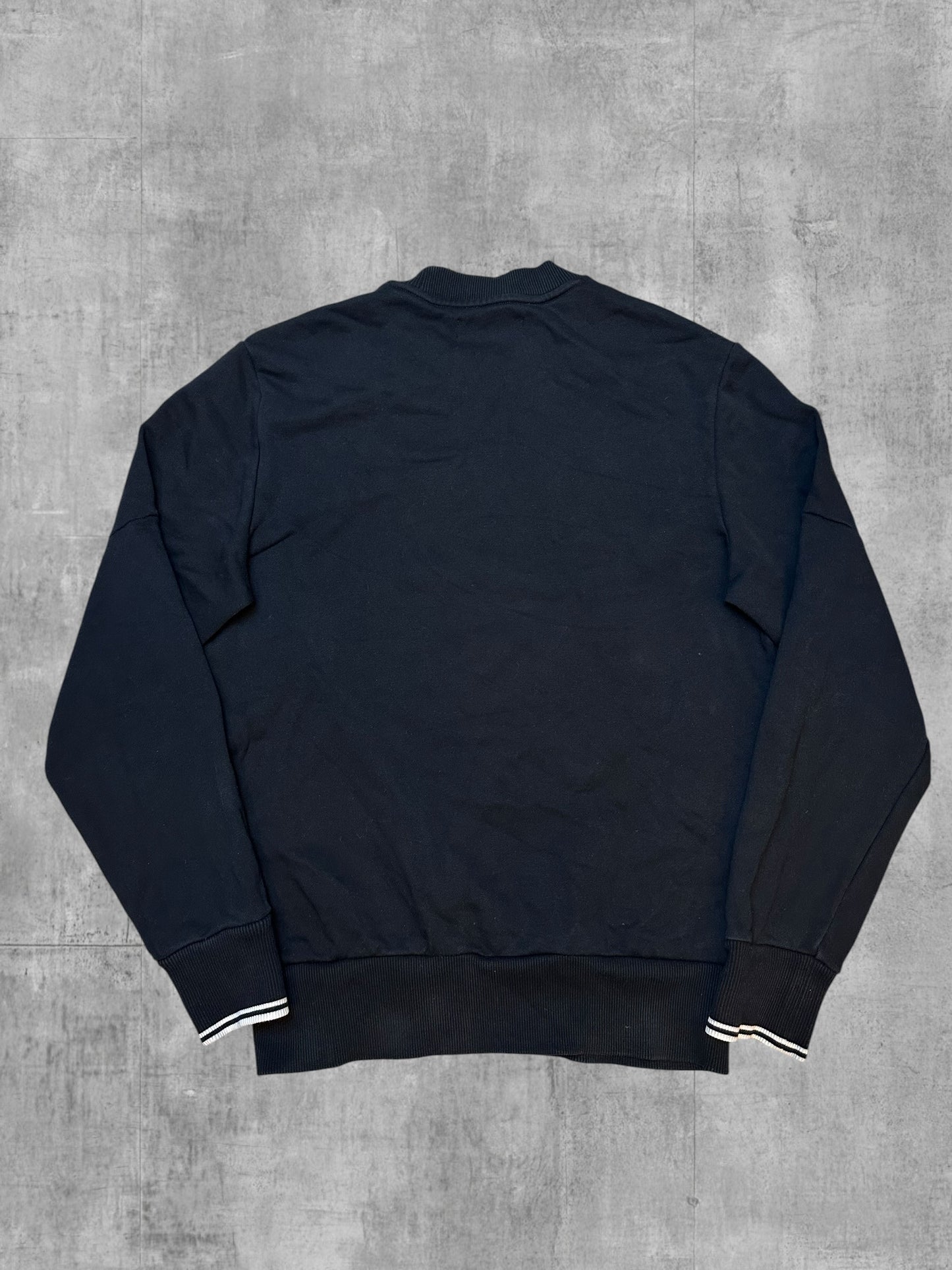Fred Perry Sweatshirt Schwarz Weiß S