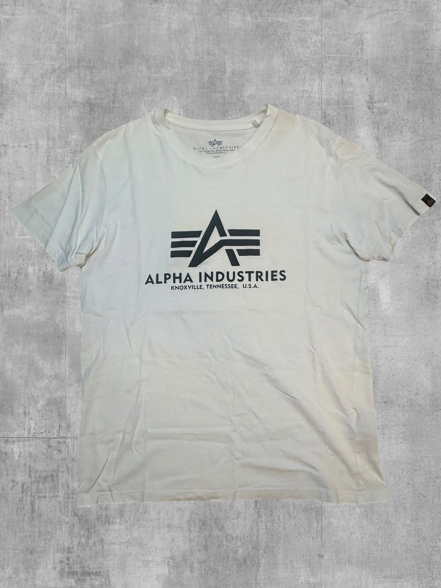 Alpha Industries T-Shirt Weiß Schwarz M